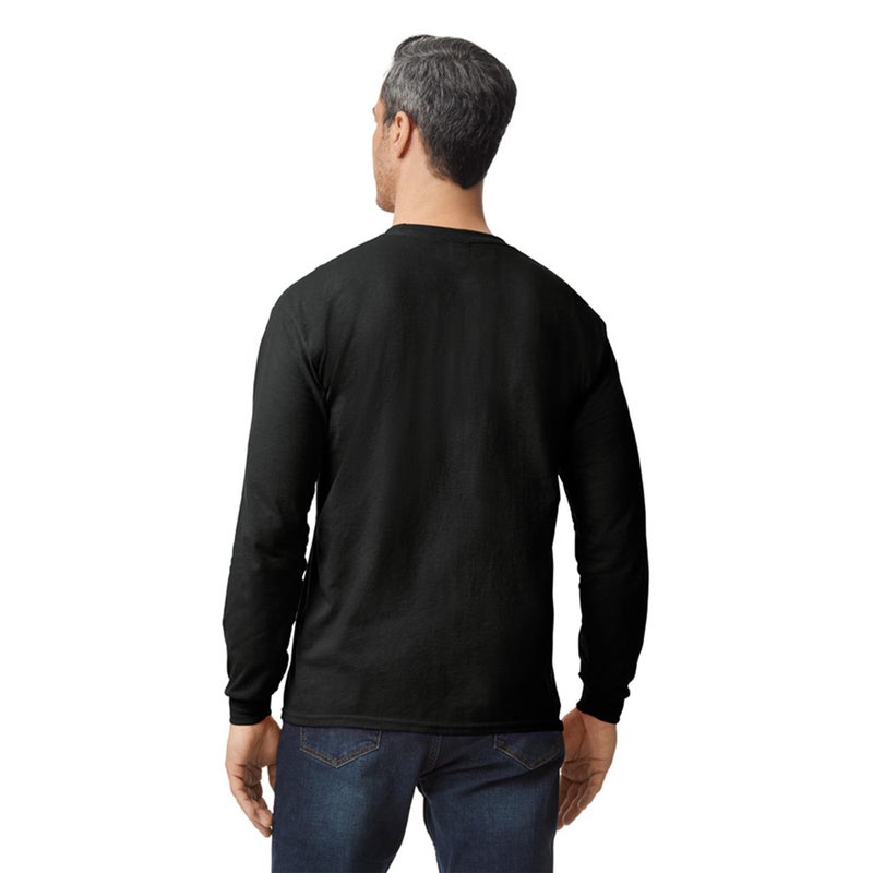 Gildan Adult DryBlend Long Sleeve T-Shirt, Style G8400, 2-Pack, Black, Large - Image 3